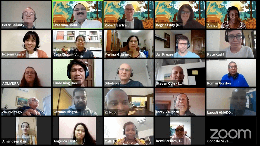 Participants on the webinar on Integrated Pest and Disease Management. (Photo: CIMMYT)